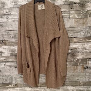 Abercrombie & Fitch Brown Knit Cardigan